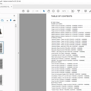 Crown Forklift SP 3400 3 Wheel Parts Manual - PDF DOWNLOAD