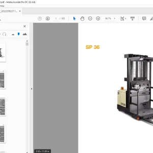 Crown Forklift SP 36 Parts Manual - PDF DOWNLOAD