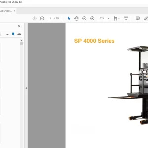Crown Forklift SP 4000 Series Parts Manual - PDF DOWNLOAD