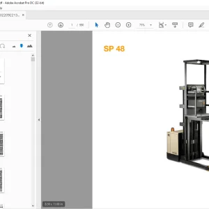 Crown SP 48 Forklift Parts Manual  - PDF DOWNLOAD