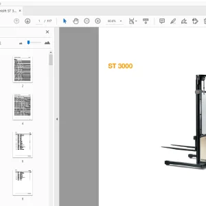Crown Forklift ST 3000 Parts Manual - PDF DOWNLOAD