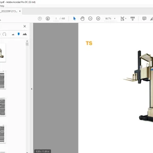 Crown Forklift TS Series Parts Manual - PDF DOWNLOAD