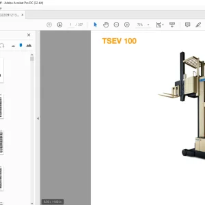 Crown Forklift TSEV 100 Parts Manual - PDF DOWNLOAD