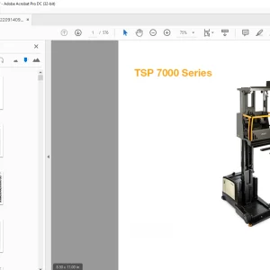 Crown Forklift TSP 7000 Series Parts Manual  - PDF DOWNLOAD