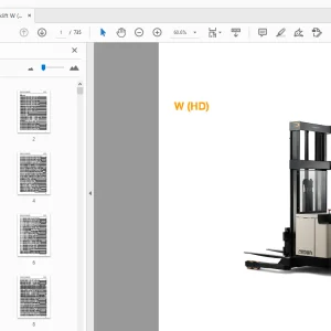 Crown Forklift W (HD) Parts Manual - PDF DOWNLOAD