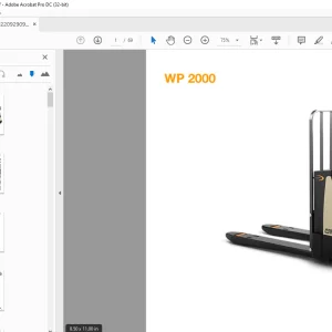 Crown Forklift WP 2000 Parts Manual - PDF DOWNLOAD