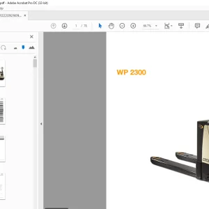 Crown Forklift WP 2300 Parts Manual - PDF DOWNLOAD