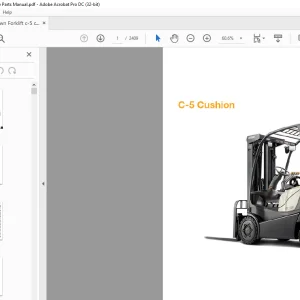 Crown Forklift c-5 cushion Engine Parts Manual  - PDF DOWNLOAD