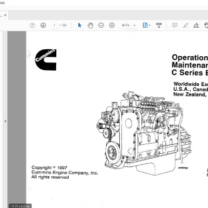 Cummins C Series Engines Operation & Parts Manual - PDF DOWNLOAD