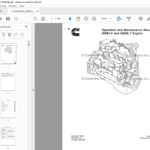 Cummins QSB4.5 & QSB6.7 Engine Operation & Maintenance Manual PDF