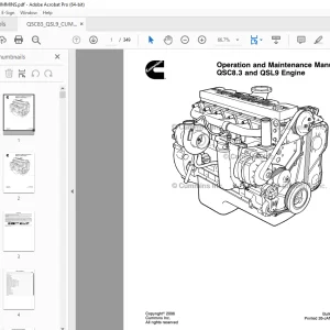 Cummins QSC8.3 & QSL9 Engine Operation & Maintenance Manual PDF