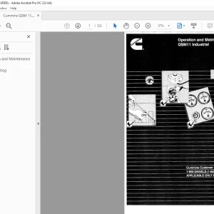Cummins QSM 11 Industrial Operation + Parts Manual - PDF DOWNLOAD