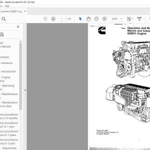 Cummins QSM11 Engine Marine and Industrial Operation & Parts Manual