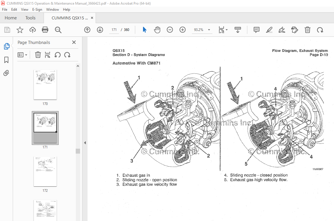 Cummins QSX15 Engine Operation & Maintenance Manual 3666423 PDF ...