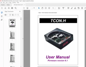 DANA TCON.H Transmission Control System User Manual - PDF DOWNLOAD