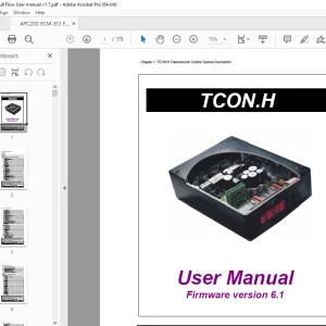 DANA TCON.H Transmission Control System User Manual - PDF DOWNLOAD