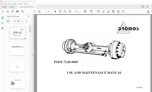 DROMOS RC35 RC40 RC45 Axle Use & Maintenance Manual PDF