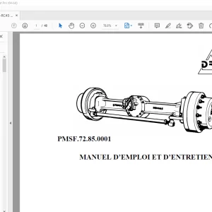 DROMOS RC35-RC40-RC45 MANUEL D’EMPLOI ET D’ENTRETIEN PDF
