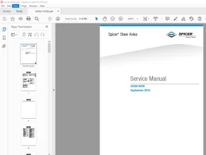 Dana Spicer AXSM-0038 Steer Axles Service Manual - PDF DOWNLOAD