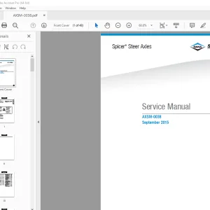 Dana Spicer AXSM-0038 Steer Axles Service Manual - PDF DOWNLOAD