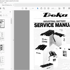 Deka Industrial Battery Service Manual  - PDF DOWNLOAD
