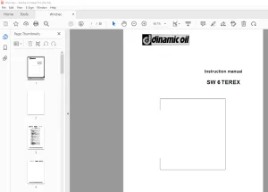 Dinamic Oil SW 6 TEREX Instruction Manual 030312 - PDF DOWNLOAD