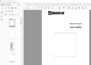 Dinamic Oil SW 6 Terex Manuale istruzioni - PDF DOWNLOAD