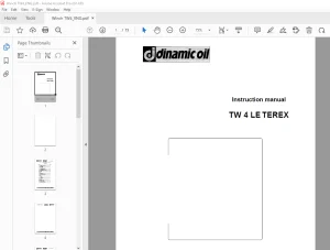 Dinamic Oil TW 4 LE TEREX Instruction manual - PDF DOWNLOAD