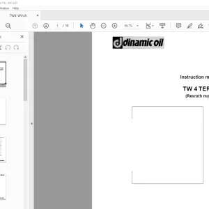 Dinamic Oil TW 4 TEREX (Rexroth motor) Instruction Manual PDF