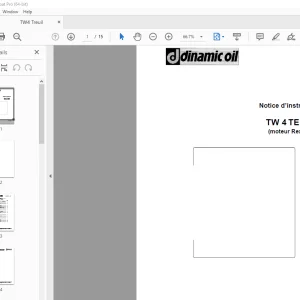 Dinamic Oil TW 4 TEREX (moteur Rexroth) Notice d’instructions PDF