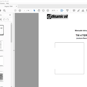 Dinamic Oil TW 4 TEREX (motore Rexroth) Manuale istruzioni PDF