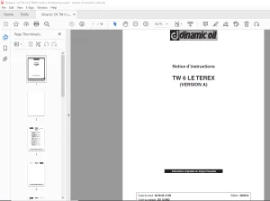 Dinamic Oil TW 6 LE TEREX Notice d’instructions - PDF DOWNLOAD