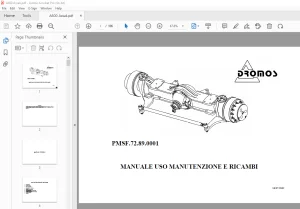 Dromos A600 MANUALE USO MANUTENZIONE E RICAMBI - PDF DOWNLOAD