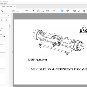 Dromos A600 MANUALE USO MANUTENZIONE E RICAMBI - PDF DOWNLOAD