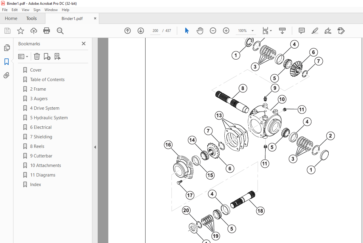 FENDT 9300 DynaFlex™Draper Header Workshop Service Manual - PDF ...