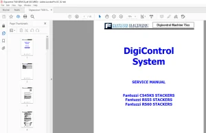 Fantuzzi Reggiane CS45KS RS55 RS60 STACKERS  DigiControl System + SERVICE MANUAL