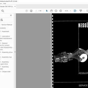 Fantuzzi Reggiane KESSLER ACHSEN 81 NLB SERVICE MANUAL - PDF DOWNLOAD