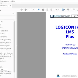 Fantuzzi Reggiane Liftruck LMS Plus– V2.5 LOGICONTROL LMS Plus OPERATOR MANUAL