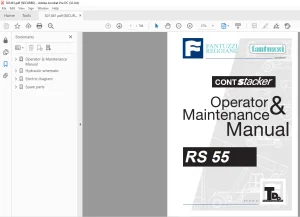 Fantuzzi Reggiane MI-Jack RS 55 Operator & Parts manual + Electrical & Hydraulic Diagrams Manual