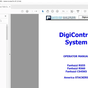 Fantuzzi Reggiane RS55 RS60 CS45KS DigiControl System + OPERATOR MANUAL