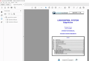 Fantuzzi Reggiane STACKER CS45/50 RS50/60/70 Logicontrol System OPERATOR MANUAL 2419.315.0009