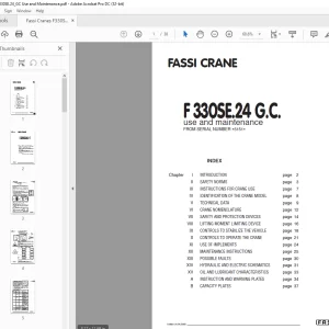 Fassi Cranes F 330SE.24 G.C. use and maintenance Manual