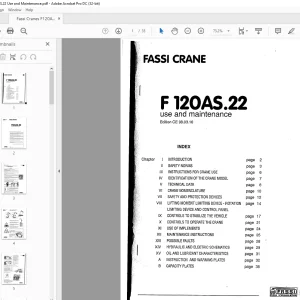 Fassi Cranes F120AS.22 Use and Maintenance Manual PDF