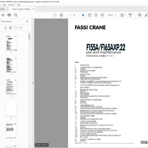 Fassi Crane F155A.F165AXP.22 Use and Maintenance Manual - PDF DOWNLOAD