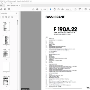 Fassi Crane F190A.22 Use and Maintenance Manual - PDF DOWNLOAD