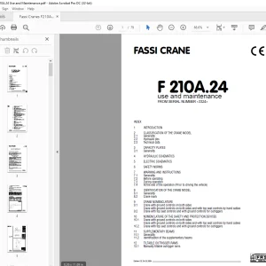 Fassi Crane F210A.24 Use and Maintenance Manual - PDF DOWNLOAD
