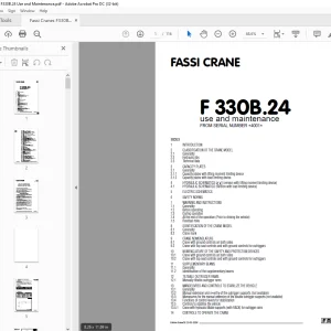 Fassi Crane F1100AXP.28 Use and Maintenance Manual - PDF DOWNLOAD