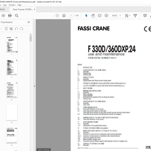 Fassi Crane F330D.F360DXP.24 Use and Maintenance Manual – PDF DOWNLOAD
