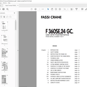 Fassi Crane F360SE.24_GC Use and Maintenance Manual – PDF DOWNLOAD