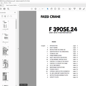 Fassi Crane F390SE.24 Use and Maintenance Manual – PDF DOWNLOAD